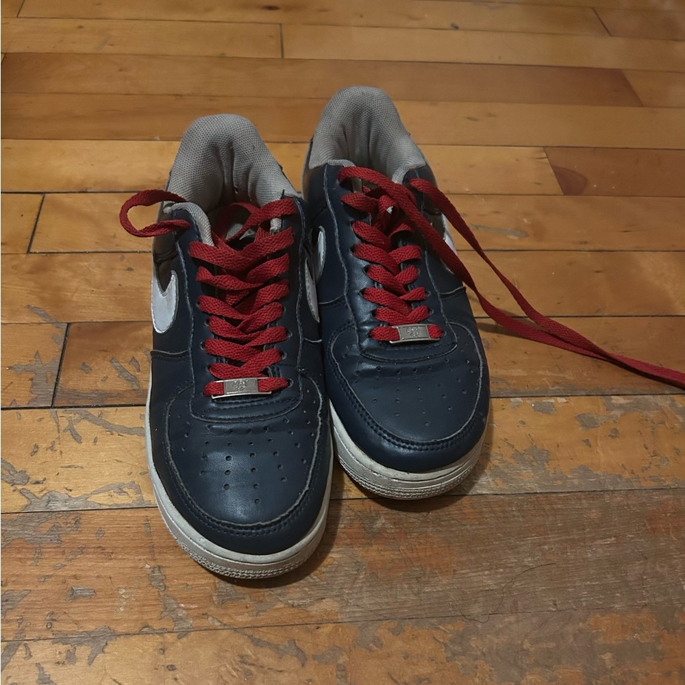 Classic Navy and Red Women's Sneakers
